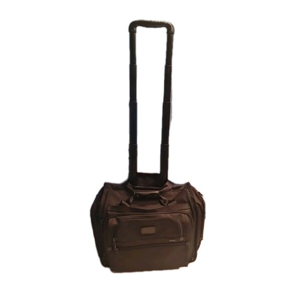 TUMI Alpha 2 Compact 2 Wheeled Duffel Luggage Carry-On Black 22052DH 14X19.75X10 - Picture 3 of 13